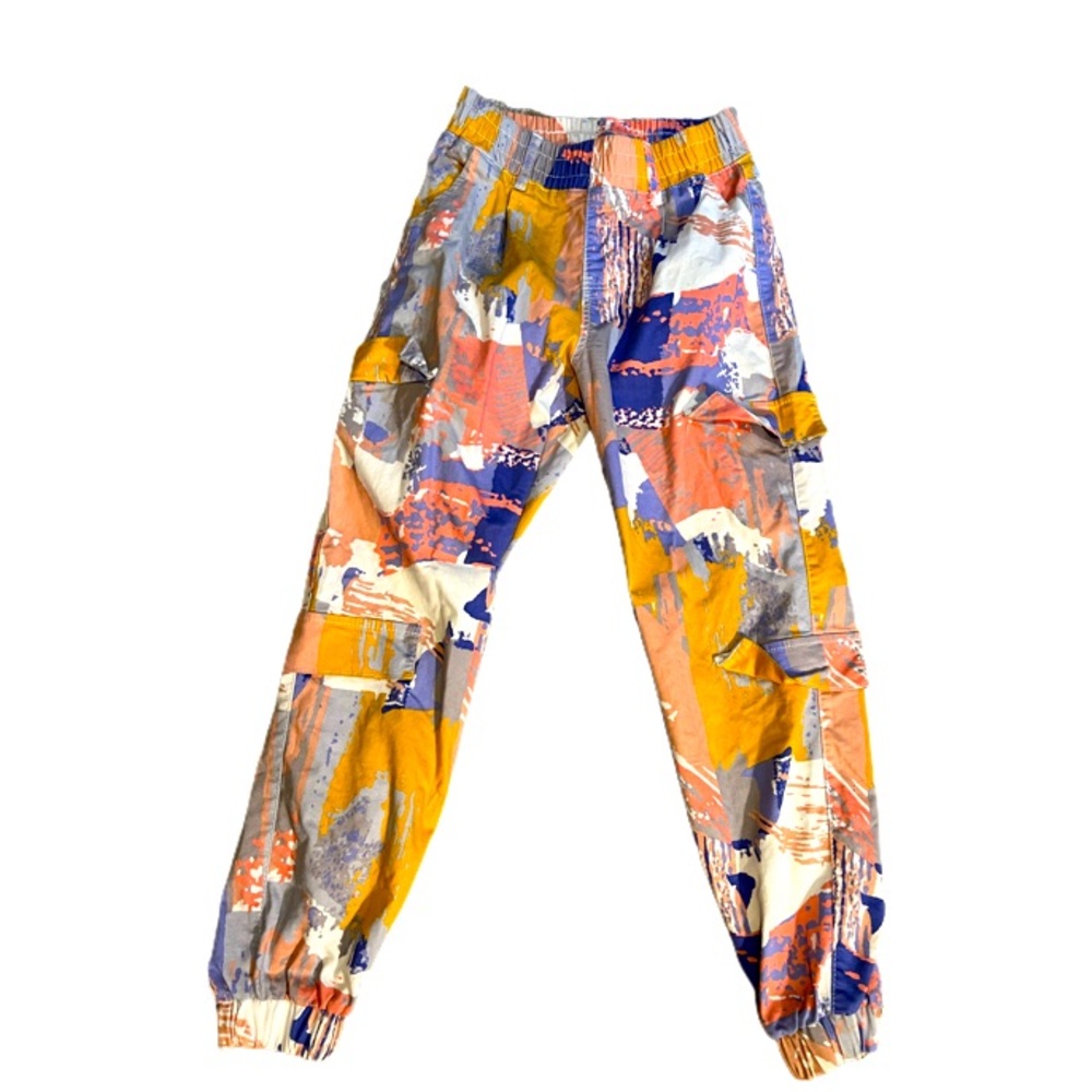 JUNIORS MULTI COLORED CARGO V.I.P JEANS